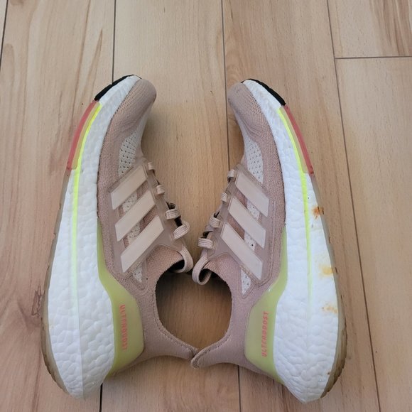 Adidas UltraBoost 21 Primeblue Primeknit Continental Size 6.5 - Picture 4 of 8